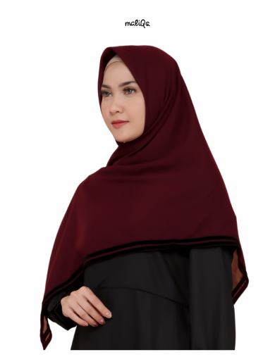 SQUARE STRIPE GARNET BLACK