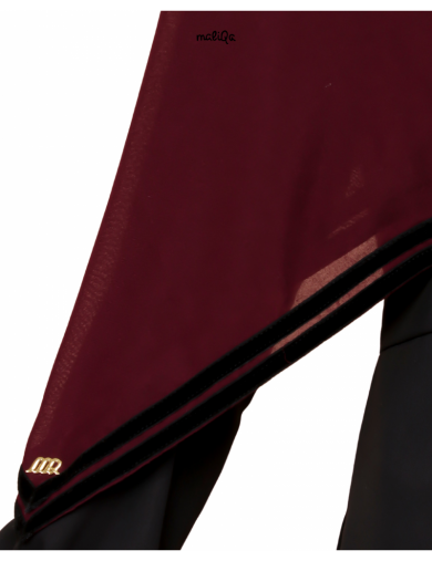 SQUARE STRIPE GARNET BLACK